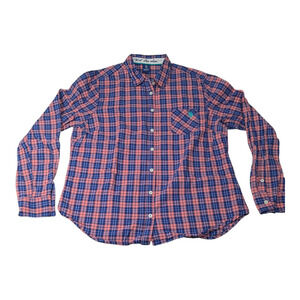 U.S. Polo Assn. - Women's Button Up - Size L - Pink And Blue -Long Sleeve